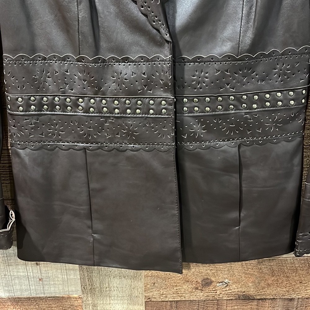 Bradley Bradley Bayou leather jacket women's XS.. NWT - Picture 2 of 12